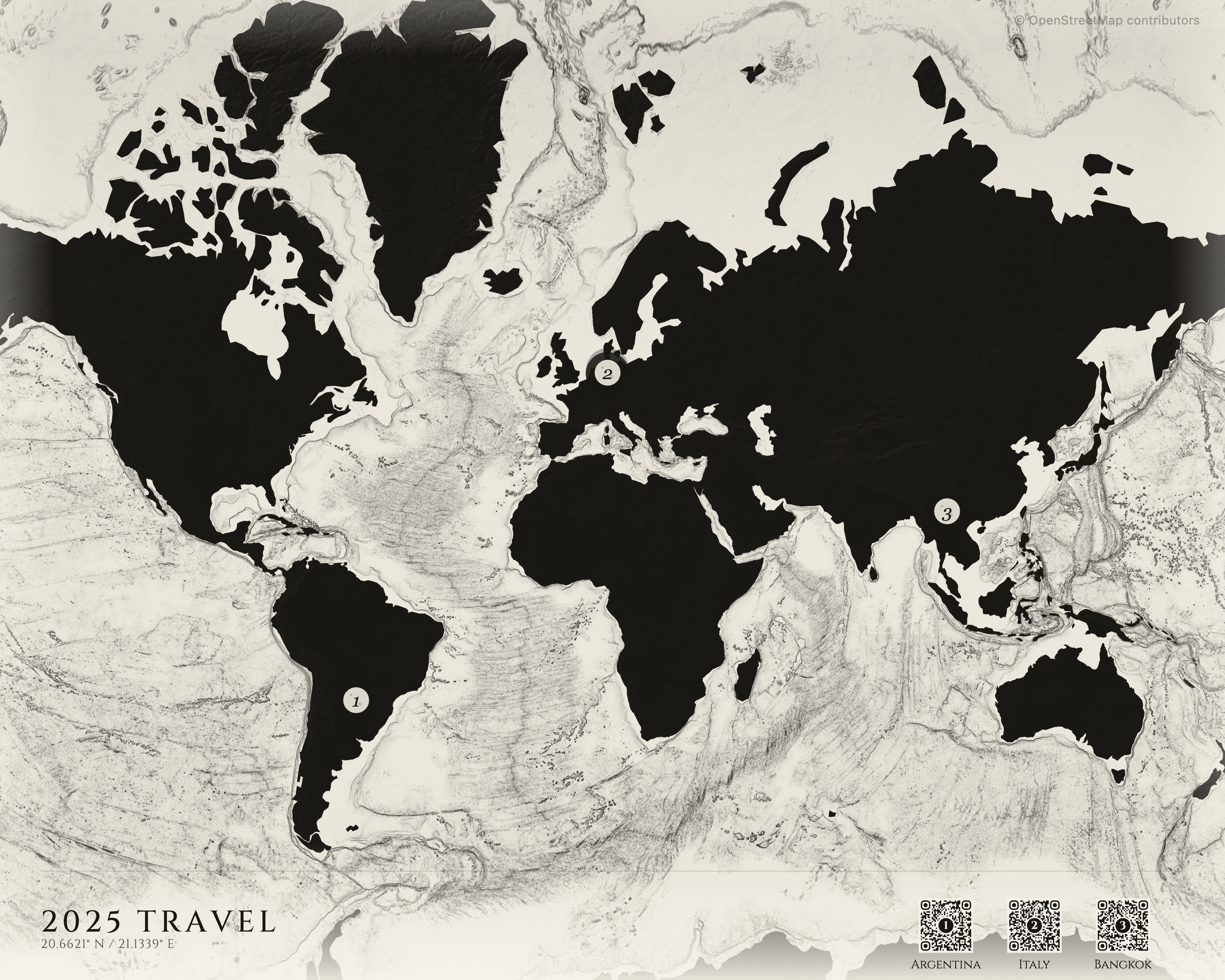 2025 travel map