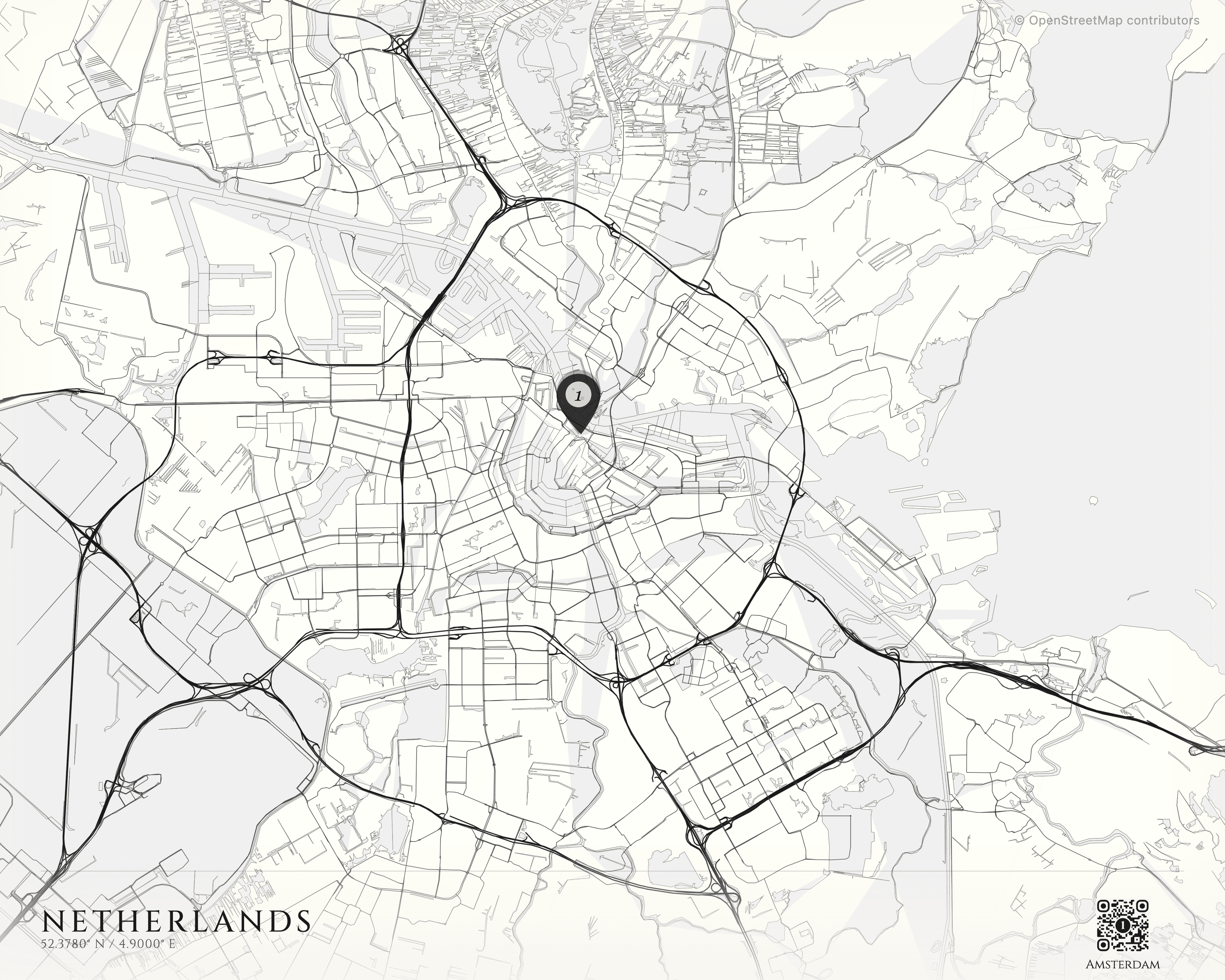 Netherlands trip map